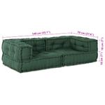 Casa si Gradina - Gradina si terasa - Mobilier exterior - Canapele si fotolii gradina - Puf modular verde 140x70x36 tesatura - Infinity.ro