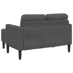 Casa si Gradina - Mobilier - Canapele si coltare - Canapele - Canapea cu 2 locuri cu sezlong in forma L gri inchis 125 cm in - Infinity.ro