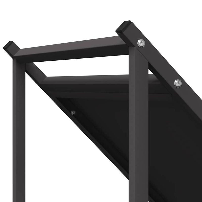 Casa si Gradina - Termice - Sobe, Seminee si accesorii - Accesorii seminee si sobe - Suport pentru lemne de foc negru Otel laminat la rece - Infinity.ro