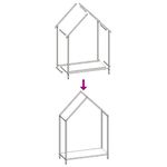 Casa si Gradina - Termice - Sobe, Seminee si accesorii - Accesorii seminee si sobe - Suport pentru lemne de foc negru Otel laminat la rece - Infinity.ro