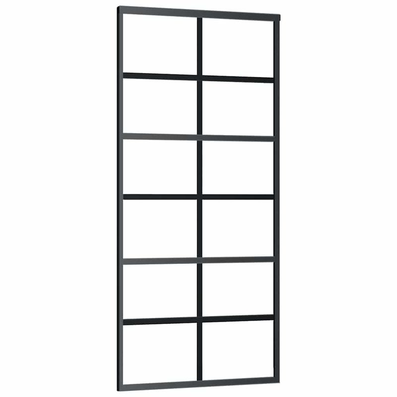 Casa si Gradina - Constructii - Usi interior, exterior si garaj - Usi interior - Usa glisanta cu set de feronerie neagra 90x205 cm Sticla ESG - Infinity.ro