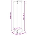 Casa si Gradina - Termice - Sobe, Seminee si accesorii - Accesorii seminee si sobe - Suport pentru lemne de foc negru Otel laminat la rece - Infinity.ro