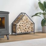 Casa si Gradina - Termice - Sobe, Seminee si accesorii - Accesorii seminee si sobe - Suport pentru lemne de foc Antracit Otel laminat la rece - Infinity.ro