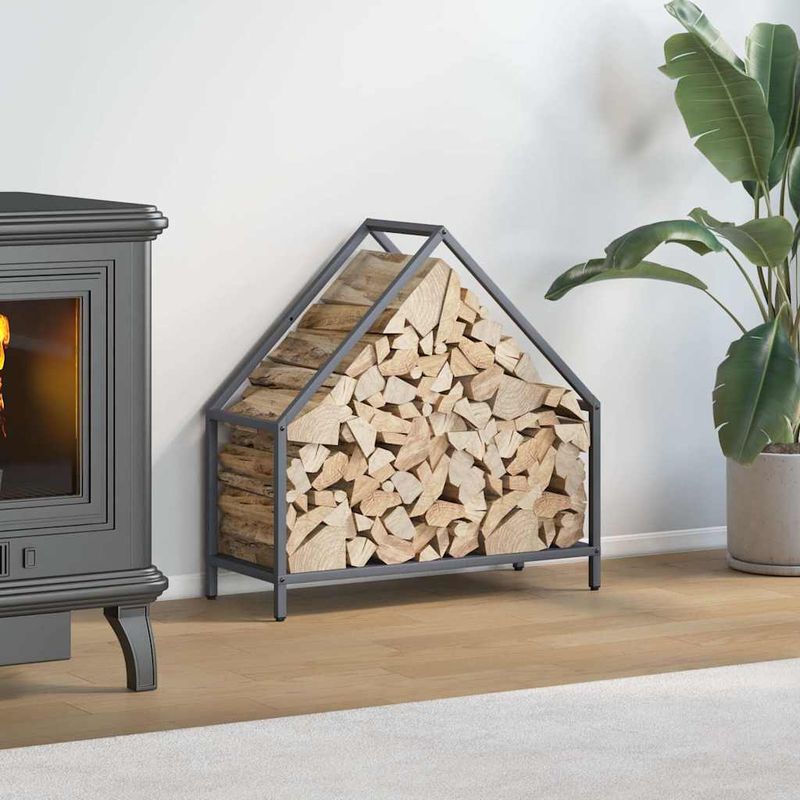Casa si Gradina - Termice - Sobe, Seminee si accesorii - Accesorii seminee si sobe - Suport pentru lemne de foc Antracit Otel laminat la rece - Infinity.ro