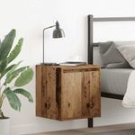 Casa si Gradina - Mobilier - Comode si corpuri - Noptiere - Noptiera montata pe perete lemn vechi 38x34x40 cm - Infinity.ro