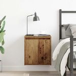 Casa si Gradina - Mobilier - Comode si corpuri - Noptiere - Noptiera montata pe perete lemn vechi 38x34x40 cm - Infinity.ro