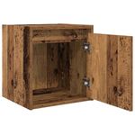 Casa si Gradina - Mobilier - Comode si corpuri - Noptiere - Noptiera montata pe perete lemn vechi 38x34x40 cm - Infinity.ro