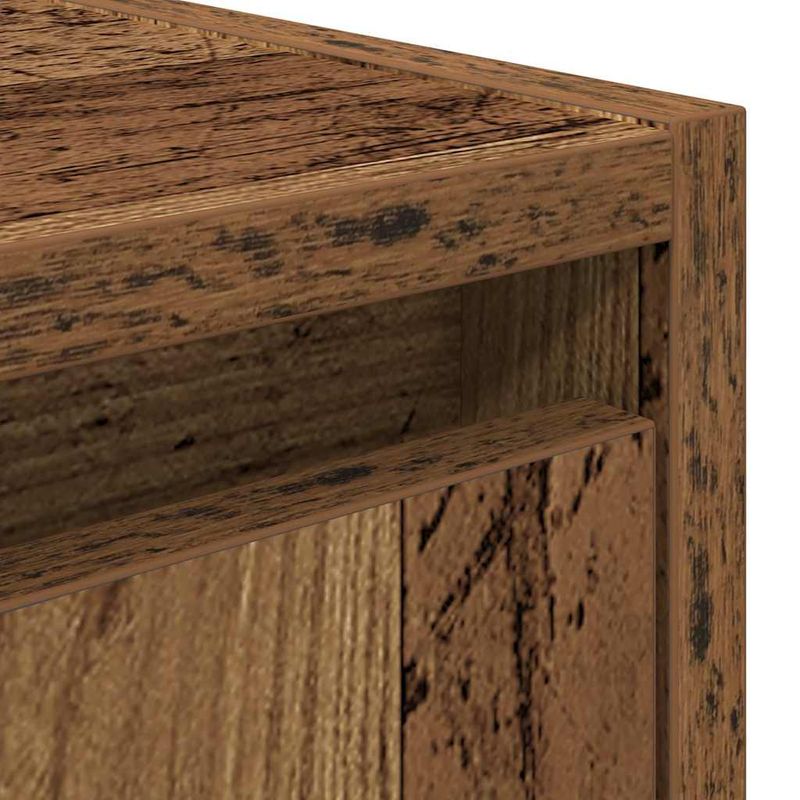 Casa si Gradina - Mobilier - Comode si corpuri - Noptiere - Noptiera montata pe perete lemn vechi 38x34x40 cm - Infinity.ro