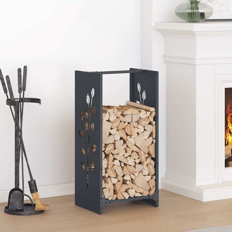 Casa si Gradina - Termice - Sobe, Seminee si accesorii - Accesorii seminee si sobe - Suport pentru lemne de foc Antracit Otel laminat la rece - Infinity.ro