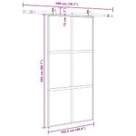 Casa si Gradina - Constructii - Usi interior, exterior si garaj - Usi interior - Usa glisanta cu set de feronerie neagra sticla securizata - Infinity.ro
