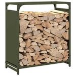 Casa si Gradina - Termice - Sobe, Seminee si accesorii - Accesorii seminee si sobe - Suport pentru lemne de foc Verde masline Otel laminat la rece - Infinity.ro