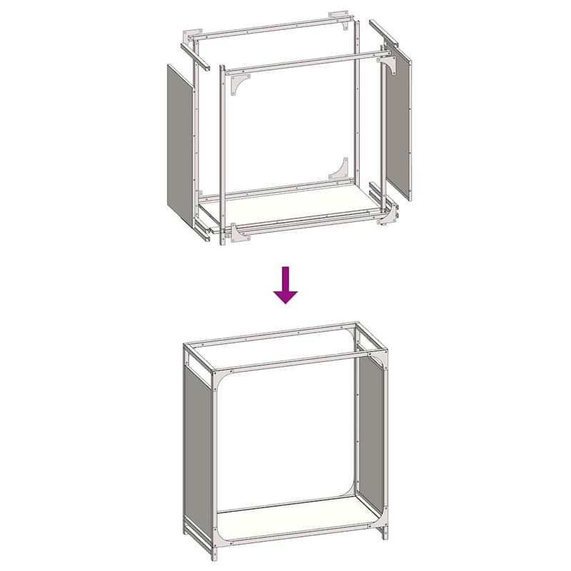 Casa si Gradina - Termice - Sobe, Seminee si accesorii - Accesorii seminee si sobe - Suport pentru lemne de foc Verde masline Otel laminat la rece - Infinity.ro