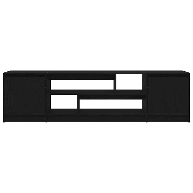 Casa si Gradina - Mobilier - Comode si corpuri - Comode - Dulap TV Stejar Negru 188,5x41x50 cm Lemn prelucrat - Infinity.ro