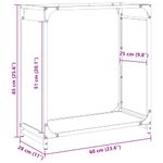 Casa si Gradina - Termice - Sobe, Seminee si accesorii - Accesorii seminee si sobe - Suport pentru lemne de foc negru Otel laminat la rece - Infinity.ro