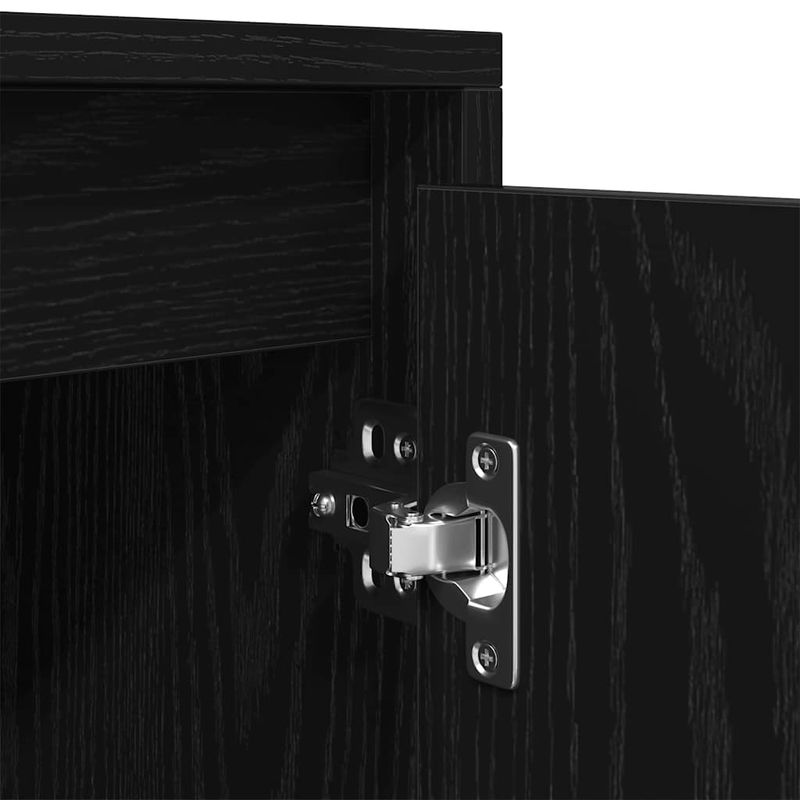 Casa si Gradina - Mobilier - Comode si corpuri - Comode - Dulap TV Stejar Negru 188,5x41x50 cm Lemn prelucrat - Infinity.ro
