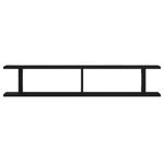 Casa si Gradina - Mobilier - Biblioteci si rafturi - Rafturi - Rafturi de perete 2 buc Stejar negru 105x18x2 cm Lemn prelucrat - Infinity.ro