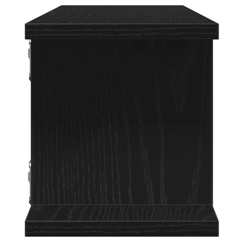 Casa si Gradina - Mobilier - Biblioteci si rafturi - Rafturi - Rafturi de perete 2 buc Stejar negru 105x18x2 cm Lemn prelucrat - Infinity.ro