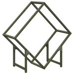 Casa si Gradina - Termice - Sobe, Seminee si accesorii - Accesorii seminee si sobe - Suport pentru lemne de foc Verde masline Otel laminat la rece - Infinity.ro