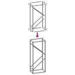 Casa si Gradina - Termice - Sobe, Seminee si accesorii - Accesorii seminee si sobe - Suport pentru lemne de foc alb 40x25x100cm Otel laminat la rece - Infinity.ro