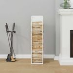 Casa si Gradina - Termice - Sobe, Seminee si accesorii - Accesorii seminee si sobe - Suport pentru lemne de foc alb 25x25x100cm Otel laminat la rece - Infinity.ro