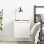 Casa si Gradina - Mobilier - Comode si corpuri - Noptiere - Noptiera montata pe perete alb 38x34x40 cm - Infinity.ro