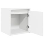 Casa si Gradina - Mobilier - Comode si corpuri - Noptiere - Noptiera montata pe perete alb 38x34x40 cm - Infinity.ro