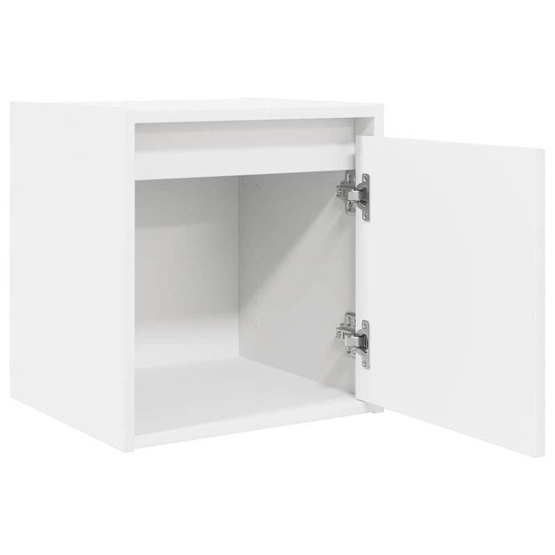 Casa si Gradina - Mobilier - Comode si corpuri - Noptiere - Noptiera montata pe perete alb 38x34x40 cm - Infinity.ro