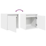 Casa si Gradina - Mobilier - Comode si corpuri - Noptiere - Noptiera montata pe perete alb 38x34x40 cm - Infinity.ro