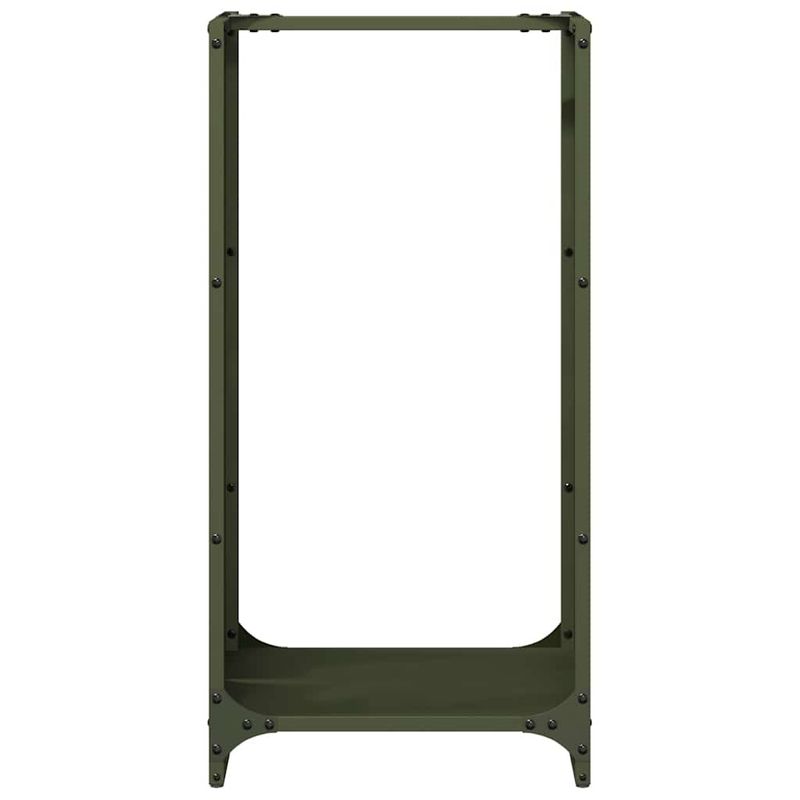 Casa si Gradina/Termice/Sobe, Seminee si accesorii/Accesorii seminee si sobe - Suport pentru lemne de foc Verde masline Otel laminat la rece - Infinity.ro