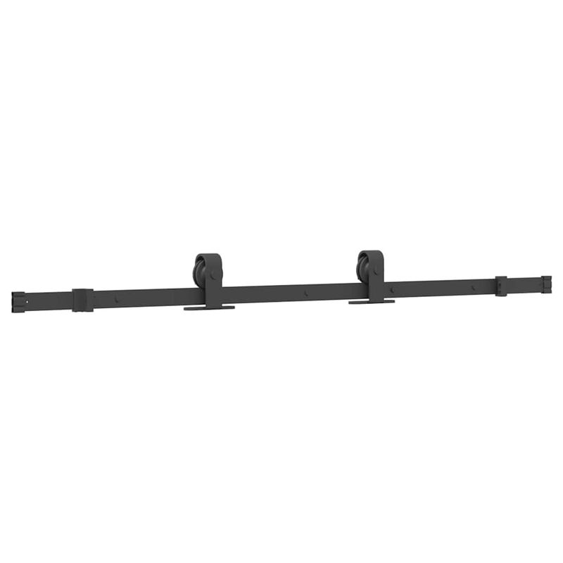 Casa si Gradina - Constructii - Usi interior, exterior si garaj - Usi interior - Usa glisanta cu set de feronerie neagra 76x205 cm Sticla ESG - Infinity.ro