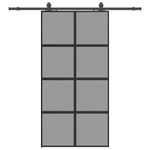 Casa si Gradina - Constructii - Usi interior, exterior si garaj - Usi interior - Usa glisanta cu set de feronerie neagra sticla securizata - Infinity.ro