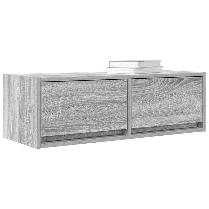 Casa si Gradina - Mobilier - Comode si corpuri - Comode - Dulap TV Gri Sonoma 80x31x25,5 cm lemn prelucrat - Infinity.ro