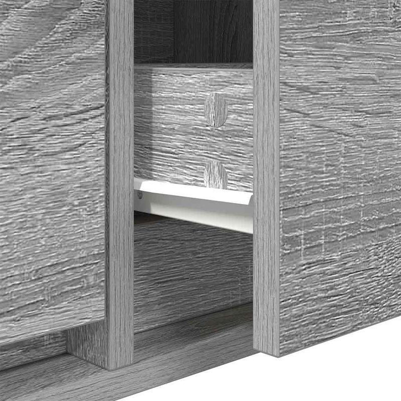 Casa si Gradina - Mobilier - Comode si corpuri - Comode - Dulap TV Gri Sonoma 80x31x25,5 cm lemn prelucrat - Infinity.ro