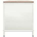 Casa si Gradina - Termice - Sobe, Seminee si accesorii - Accesorii seminee si sobe - Suport pentru lemne de foc cu blat lemn alb 100,5x35,5x40 cm - Infinity.ro