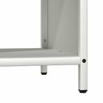 Casa si Gradina - Termice - Sobe, Seminee si accesorii - Accesorii seminee si sobe - Suport pentru lemne de foc cu blat lemn alb 100,5x35,5x40 cm - Infinity.ro