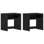 Casa si Gradina - Mobilier - Comode si corpuri - Noptiere - Noptiere 2 buc stejar negru 40x30x40 cm lemn de stratificat - Infinity.ro