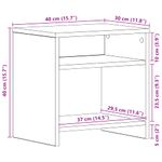 Casa si Gradina - Mobilier - Comode si corpuri - Noptiere - Noptiere 2 buc stejar negru 40x30x40 cm lemn de stratificat - Infinity.ro