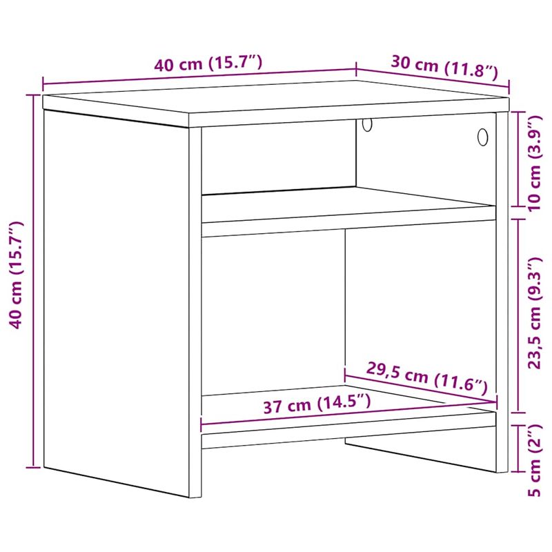 Casa si Gradina - Mobilier - Comode si corpuri - Noptiere - Noptiere 2 buc stejar negru 40x30x40 cm lemn de stratificat - Infinity.ro