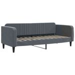 Casa si Gradina - Mobilier - Paturi si accesorii - Paturi - Pat de zi cu extensie si sertare gri inchis 80x200 cm catifea - Infinity.ro