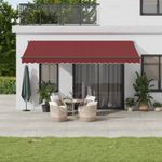 Casa si Gradina - Gradina si terasa - Umbrele si pavilioane - Umbrele - Copertina retractabila automat, visiniu, 500x300 cm - Infinity.ro
