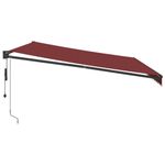 Casa si Gradina - Gradina si terasa - Umbrele si pavilioane - Umbrele - Copertina retractabila automat, visiniu, 500x300 cm - Infinity.ro