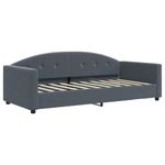 Casa si Gradina - Mobilier - Paturi si accesorii - Paturi - Cadru de pat, gri inchis, 90x190 cm, catifea - Infinity.ro