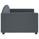 Casa si Gradina - Mobilier - Paturi si accesorii - Paturi - Cadru de pat, gri inchis, 90x190 cm, catifea - Infinity.ro