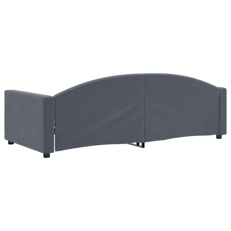 Casa si Gradina - Mobilier - Paturi si accesorii - Paturi - Cadru de pat, gri inchis, 90x190 cm, catifea - Infinity.ro