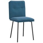 Casa si Gradina - Mobilier - Scaune si fotolii - Scaune - Scaune de bucatarie, 4 buc., albastru, catifea - Infinity.ro