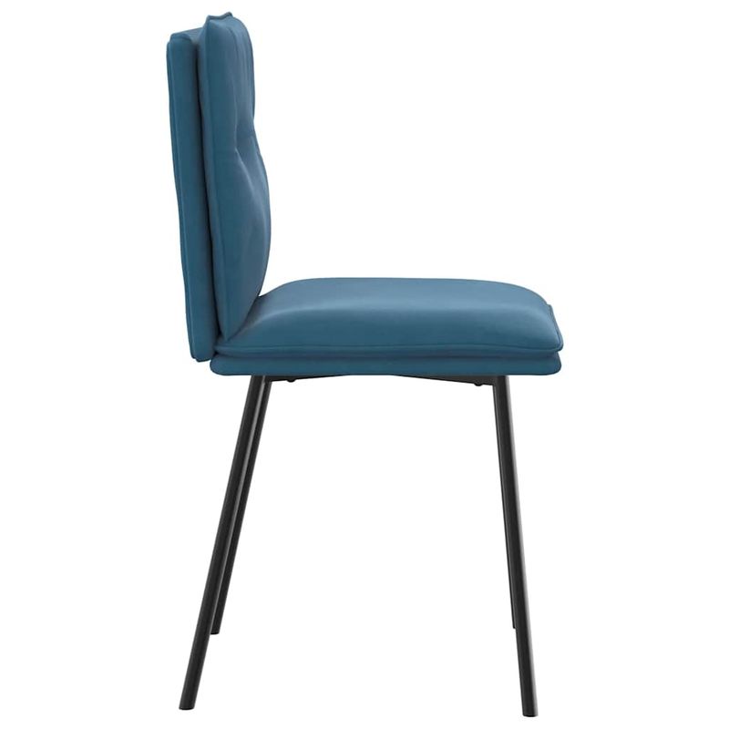 Casa si Gradina - Mobilier - Scaune si fotolii - Scaune - Scaune de bucatarie, 4 buc., albastru, catifea - Infinity.ro