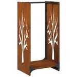 Casa si Gradina - Termice - Sobe, Seminee si accesorii - Accesorii seminee si sobe - Suport pentru lemne de foc 40x30x80 cm Otel pentru intemperii - Infinity.ro
