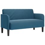 Casa si Gradina - Mobilier - Canapele si coltare - Canapele - Canapea lovesea albastru 109 cm catifea - Infinity.ro