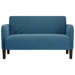 Casa si Gradina - Mobilier - Canapele si coltare - Canapele - Canapea lovesea albastru 109 cm catifea - Infinity.ro