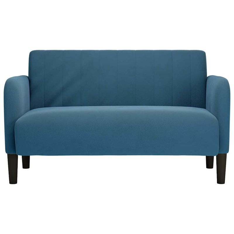 Casa si Gradina - Mobilier - Canapele si coltare - Canapele - Canapea lovesea albastru 109 cm catifea - Infinity.ro